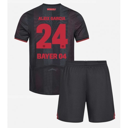 Stroje piłkarskie Bayer Leverkusen Aleix Garcia #24 Koszulka Podstawowej dla dzieci 2025-26 Krótki Rękaw (+ szorty)